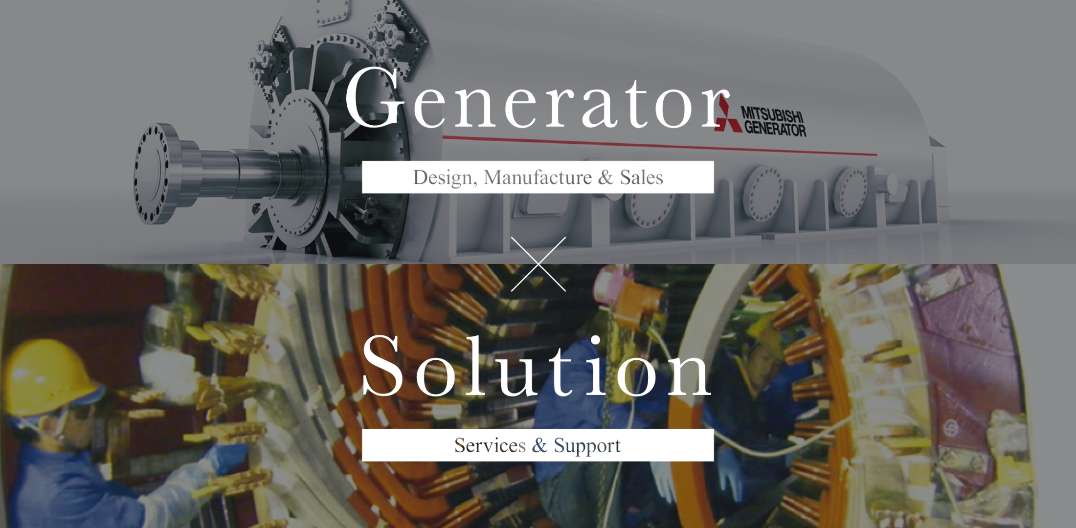 Generator Design, Manufacture & Sales×Solution Services & Support